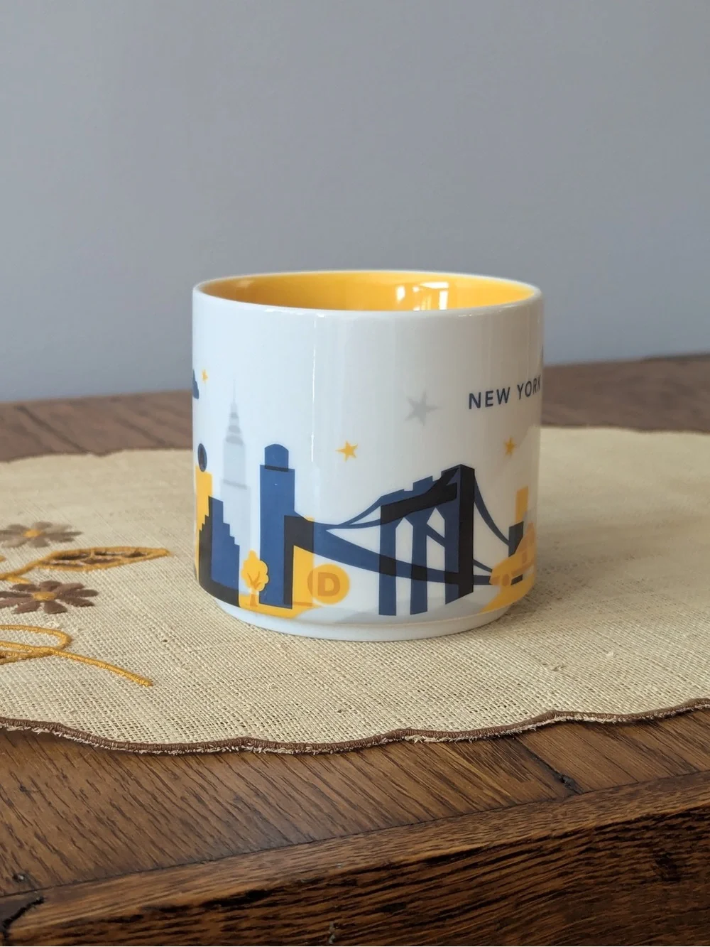Starbucks NEW YORK City You Are Here Collection Coffee Mug 14oz Cup 2014 Series